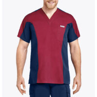 409T Men's Two Tone Scrub Top 